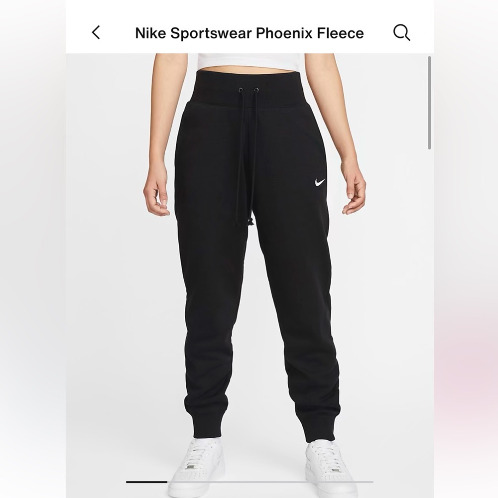 Nike sportswear Phoenix Fleece, size M, color black/sail